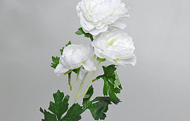 Camélia artificielle Blanc 70cm 