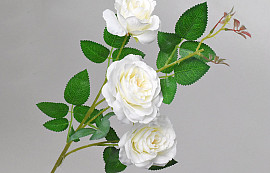 Artificial Wild Rose Cream 80cm 