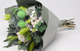 Bouquet de Fleurs Séchées Vert