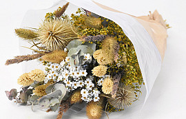 Dried Flower Bouquet Natural 50cm
