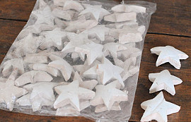 Coco Star White 10cm 50pcs