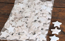 Kokos Star Weiß 5cm 100Stck 