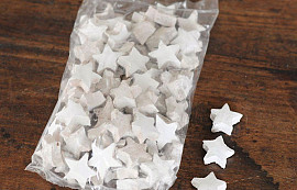 Coco Star White 3cm 100pcs