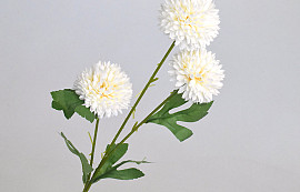 Artificial Chrysanthemum White 66cm 