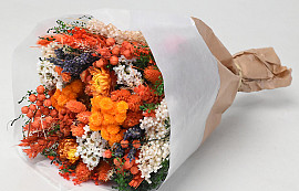Bouquet de Fleurs Séchées Orange