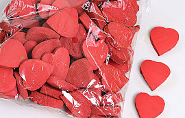 Coconut Heart Red 5cm 100pcs