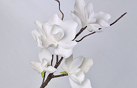 Fleurs en mousse Blanc 70cm 