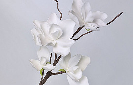 Foam Flower Spray White 70cm 