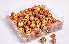 Holz Perlen 14-16mm 150-Pack