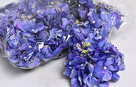 Hydrangea Head D14cm Blue/Purple