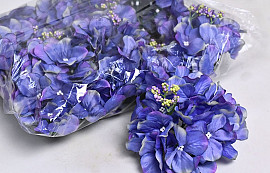 Tête d'Hortensia D14cm Bleu/Violet