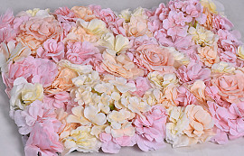 Blumen Paneele 60x40cm Pastell