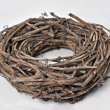 Couronne Bois Vigne 30cm