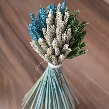 Droogboeket Tarwe 40cm Groen