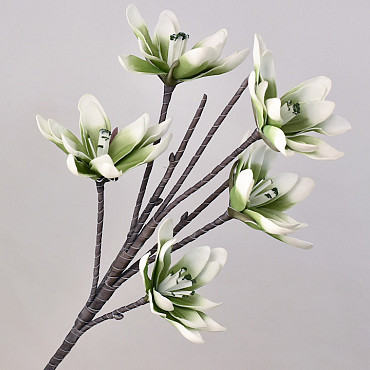 Foam Flower Spray 85cm White/Green