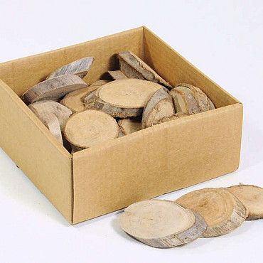 Wooden Slices oval 35pcs