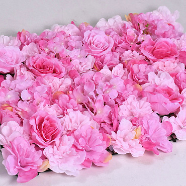 Panneau de fleurs 60x40cm Rose