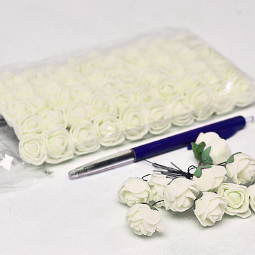 Foam Rose Cream 72 pcs