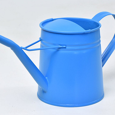 Watering Can H14cm Blue
