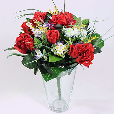 Bouquet Rose Rouge 35cm