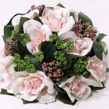 Biedermeier Roze Rozen 24cm