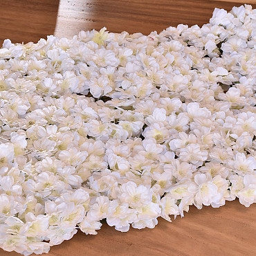 Blumen Paneele 60x40cm Weiss