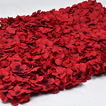 Panneau de fleurs 60x40cm Rouge