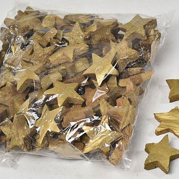Kokosnoot Ster Goud 5cm 100st.