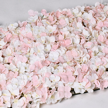 Panneau de fleurs 60x40cm Rose-Crème
