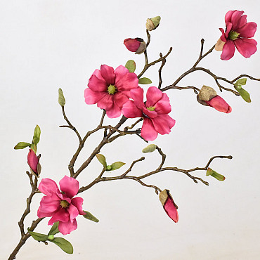 Magnolia Branch 78cm Dark Pink