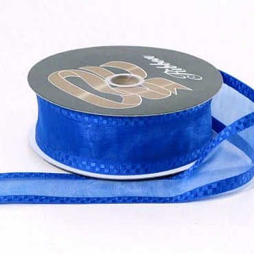 Organza Band Blau C3 37mm 25m