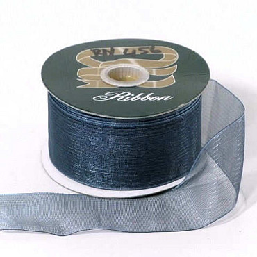 Organza Ribbon blue M1 37mm 25m