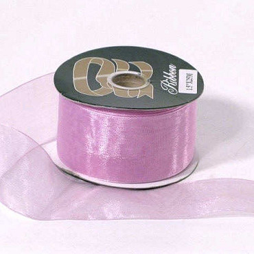 Organza Ribbon pink 37mm 25m