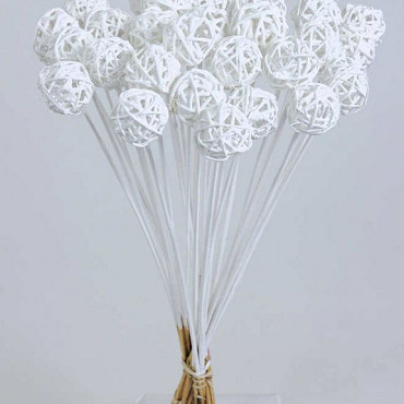 Brunch Ball on 50cm stem white