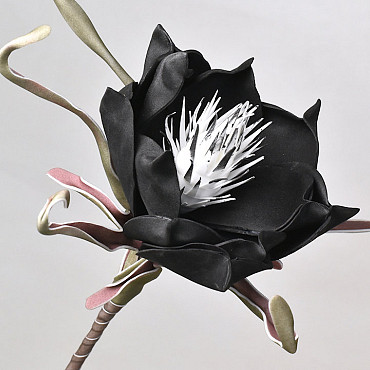 Foam Flower black, D 20cm