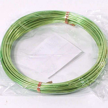 Aluminum Wire Apple-Green 12m