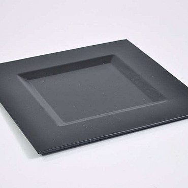 Kaarsen Schaal 28cm zwart