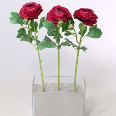 Renoncule 43cm cerise