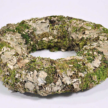 Krans Stone Mos Grijs 30cm