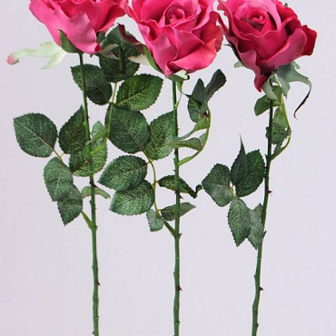 Rose half-open 84cm pink
