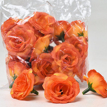 Mini Rose D3,5cm Orange 24-Pack