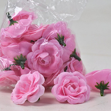 Mini Rose D3,5cm Pink 24-Pack