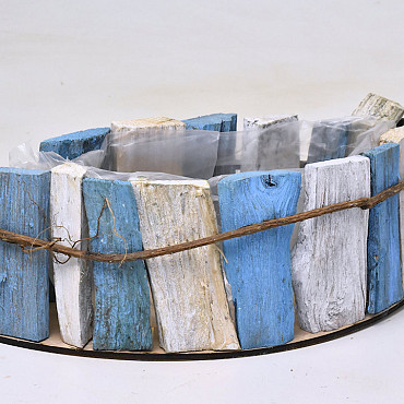 Pflanzgefäß Blau 37x18cm