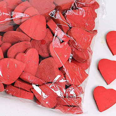 Noix de Coco Coeur Rouge 3cm 100pcs