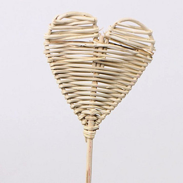 Lata Heart 8cm on 50cm stem