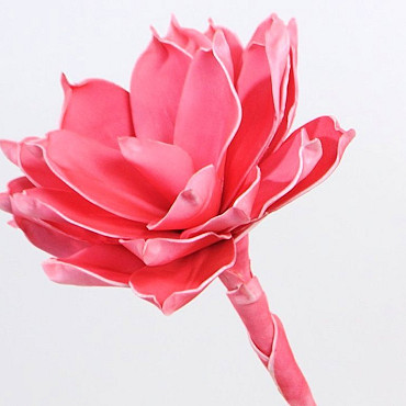 Fleur en mousse 68cm rose
