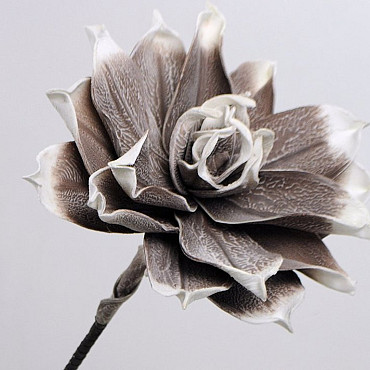 Foam Flower 75cm Grey