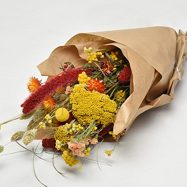 Flat Bouquet 60cm Red/Yellow