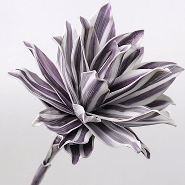 Blume Schaumstoff 80cm weiss/violett