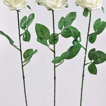 Foam Rose 65cm weiss